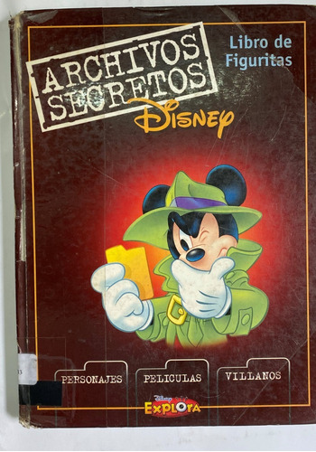 Álbum Libro De Figuritas Disney Archivos Secret Completo Ca1