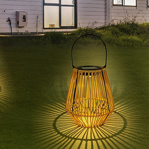 *- Luzes Solares De Vime Para Jardim, Acampamento Ao Ar