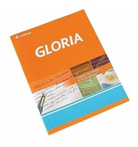 Cuaderno Gloria 16x21cm 48 Hojas Cuadriculada Tapa Flexible