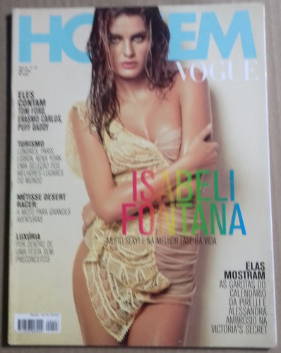 Homem Vogue Brasil, 2009/2010 - Isabeli Fontana (Usado)