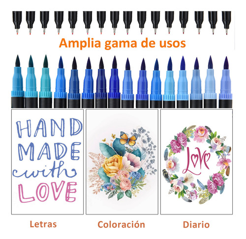 Marcadores De Doble Punta 144 Colores Plumones Punta Pincel