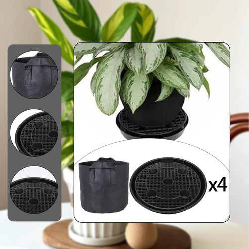 4pcs Plantadores De Planta Auto Riego Planta Con Bolsas De