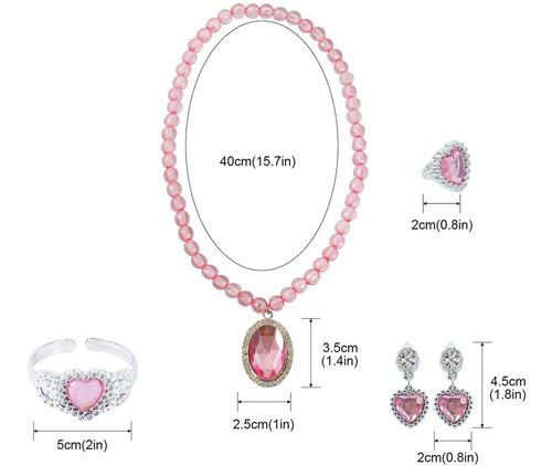 Accesorios Para Disfraz De Princesa, Tiara Con Guantes, Cuel