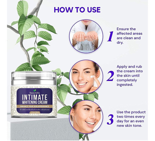 Crema Para Manchas En La Piel Y Zonas Intimas ,uyj