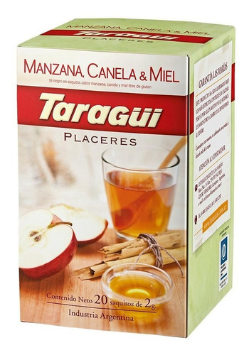 Té Taragüi Placeres Manzana, Canela Y Miel