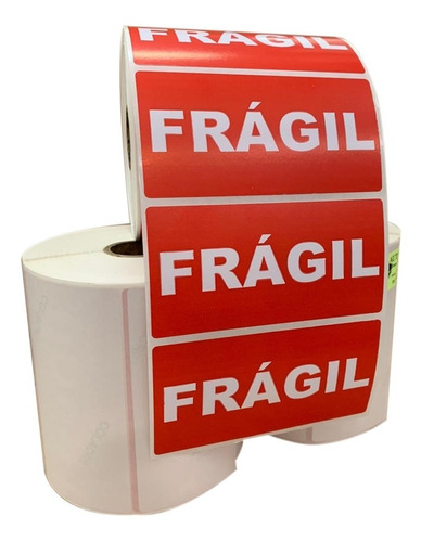 Imagem 2 de 4 de Milheiro Etiqueta Adesiva Frágil 100x50