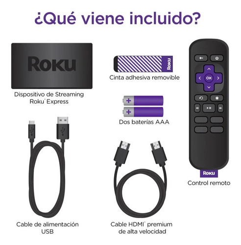 Roku Express Hd Reproductor De Streaming 1080p 60fps Wifi