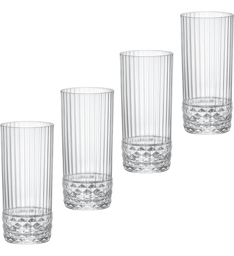 Set X 4 Vasos America Cooler 49cl Bormioli Rocco