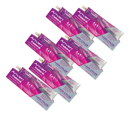 Tinte Profesional Anven ( 6 Piezas ) Tono Variado