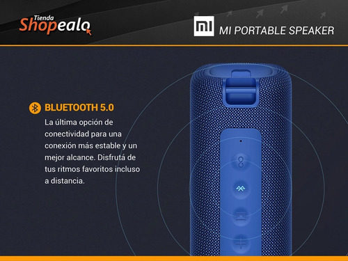 Imagen 6 de 8 de Parlante Xiaomi Mi Portable Bluetooth Speaker Blue Cuota -*