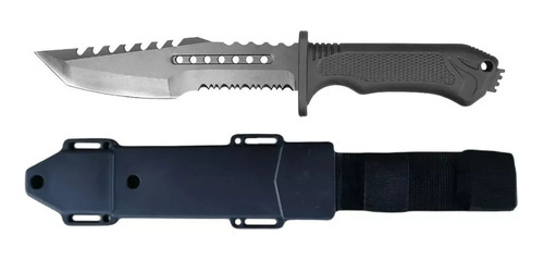 Cuchillo 7  Hoja Y Mango Pavonado Con Funda Lion Tools 