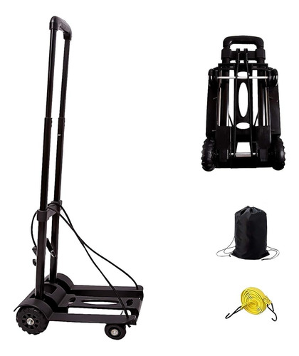 Kinjoek 40kg 88lbs Carretilla De Mano Plegable Dolly, Carro 