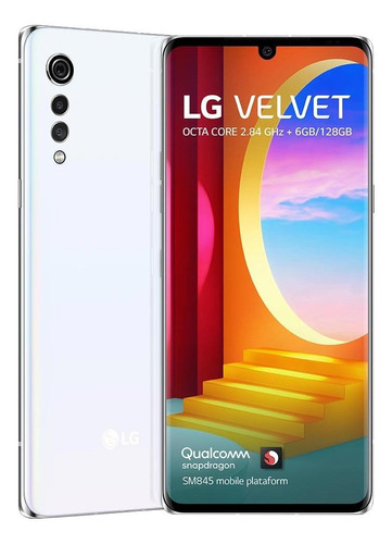 LG Velvet Dual SIM 128 GB aurora white 6 GB RAM