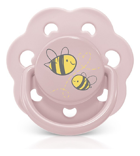 Chupeta Com Bico Em Silicone Candy 6m+ Rosa - Lillo