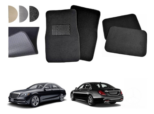 Kit Tapetes Alfombra Mercedes S500 2014 - 2018 2019 2020