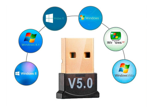 Imagen 5 de 10 de Adaptador Usb Bluetooth 5.0 Para Computadoras Pc Laptop Css®