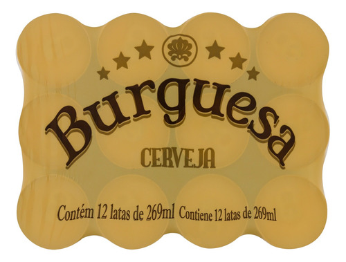 Cerveja Burguesa Pilsen lata 269ml 12 u