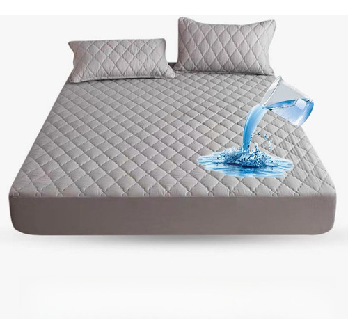 Funda De Cama Impermeable, Acolchada En Algodón, Lavable, W