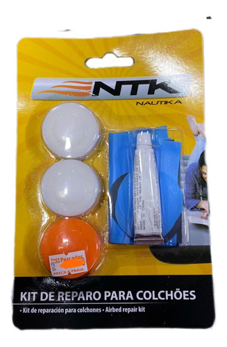 Kit Solução De Reparo Para Colchão Inflável Nautika Cola