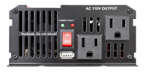 Inversor De Corriente Automotriz De 1000 W (12 Vcc A 110 Vca