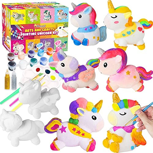 Kmuysl Juguete De Unicornio Para Niñas, Kit De Pintura De Un