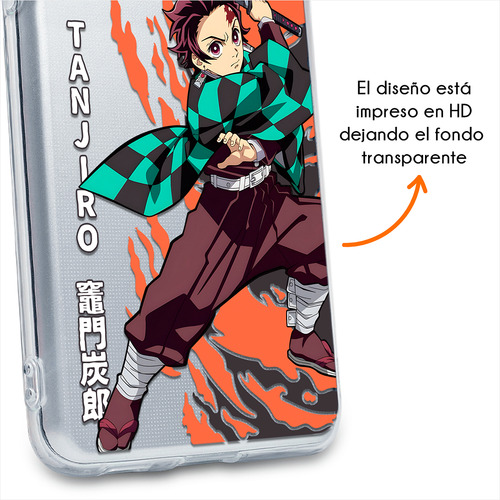 Funda Para Zte Demon Slayer Tanjiro Sol Case Antigolpes