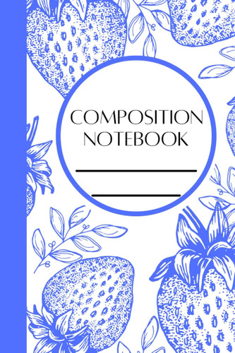 Libro: Composition Notebook: Wide Ruled Vintage Blue Inspire