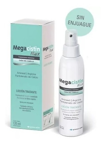 Megacistin Max Locion X 120 Ml Detiene La Caida Del Cabello