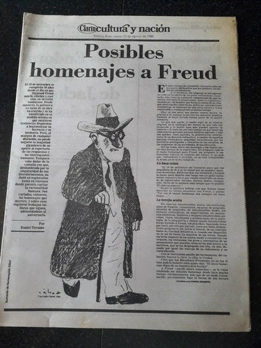 Diario Clarín Cultura 10 8 1989 Freud Welty Roberto Arlt 