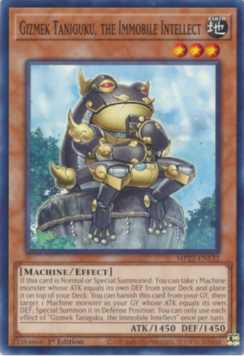 Gizmek Taniguku, The Immobile Intellect - Mp22 - Common