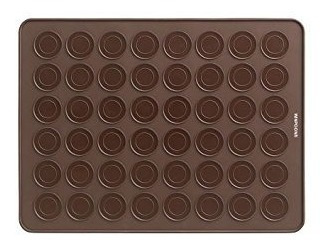 Imagen 3 de 4 de * Molde Tapete Silicon 48 Macarrones Chocolate Gourmet