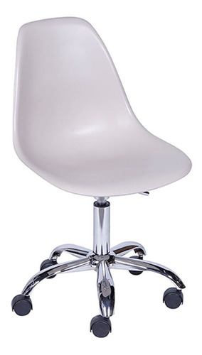 Cadeira Escritorio Eames Eiffel Giratória - Bege Acinzent