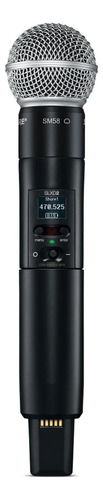 Transmisor inalámbrico Shure SLxD2/SM58 G58 color negro