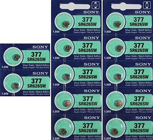 Sony 377  Sr626sw Button Cell S377 Be Mfax12 12
