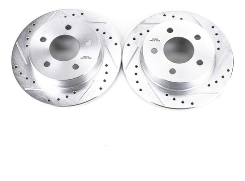 Rotores Perforados Y Ranurados Traseros Ford Mustang 94-04