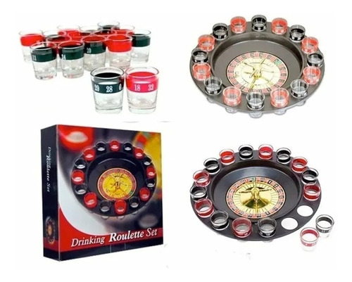 Juego De Ruleta Casino De Shots Cortitos Alcohol Chupitos