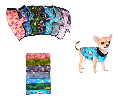 Poncho Capa Buzo Abrigo Estampado Polar Talle 3 Para Mascota