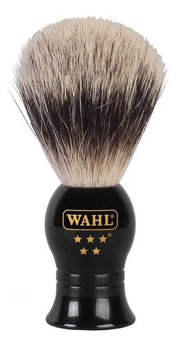 Pincel De Barbear Pelos De Javali Wahl Cor Preto