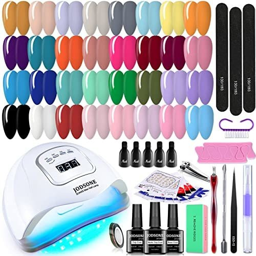 Kit De Esmalte De Uñas Con Luz Uv Para Uñas 32 Colores