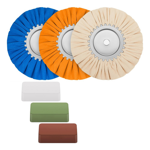 Kit De Pulido De Ruedas De Aluminio Con Rueda De Pulido Para