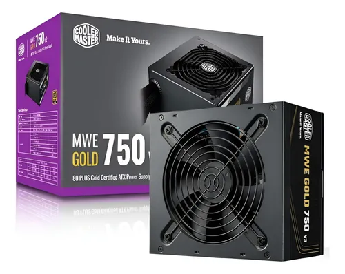 Fonte Cooler Master Mwe 750 V3 750w Atx 3.1 Preto | MercadoLivre