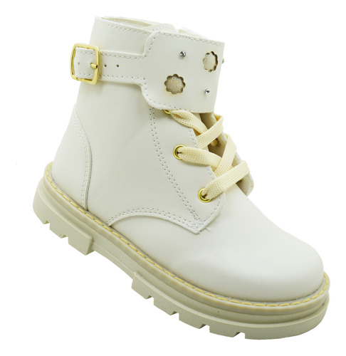 Media Bota Chabelo C620-c Latte Sintético Niñas