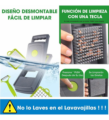 Cortadora De Frutas Y Verduras Manual Multifuncional 14 En 1