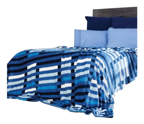 Cobertor Matrimonial Juvenil Cobertor Ligero Azul Rey