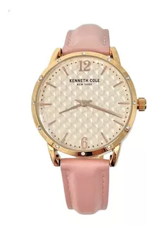 Kenneth Cole New York - Reloj Análogo Kcwla2176402 Mujer Color de la correa Rosa