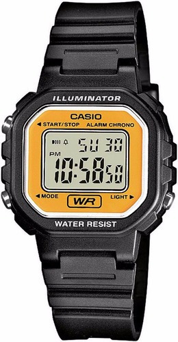 Reloj Casio Dama La-20wh-9a Alarma Luz Calendario Crono Wr