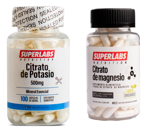 Superlabs Nutrition Citrato De Magnesio/potasio 100 Caps Sfn