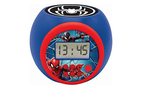 Despertador Proyector Spiderman Marvel Con Función De Alarma