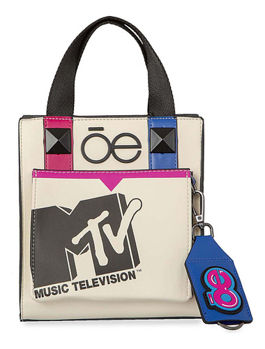 Bolsa Tote Para Mujer Chica Mtv X Oe Color Beige