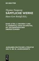 Samtliche Werke, Band 4/teil 2, Dramen V Und Vi : Hieremi...